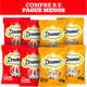 Kit Petisco Dreamies para Gatos Adultos 4 Carne e 4 Queijo - 8 Unidades