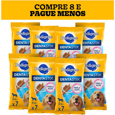 Petisco Pedigree Dentastix para Cães Adultos Porte Grande Cuidado Oral