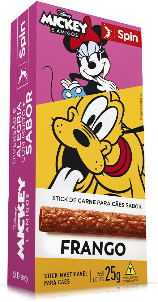 Stick Spin Pet Mickey para Cães Sabor Frango - 25 g