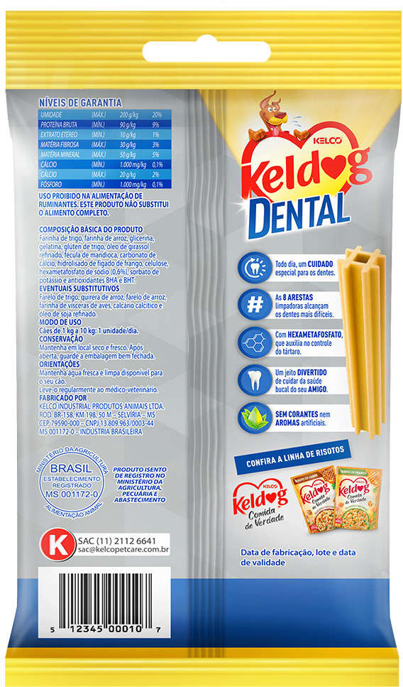 Petisco Keldog Dental para Cães Porte Mini e Pequeno - 35g