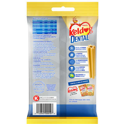 Petisco Keldog Dental para Cães Porte Mini e Pequeno