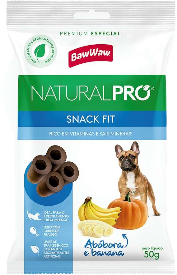 Snack Baw Waw Natural Pro para Cães Fit - 50 g