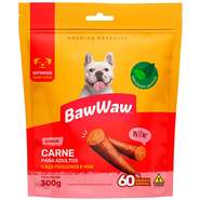 Bifinho Baw Waw para Cães Adultos Porte Pequeno Sabor Carne - 300 g