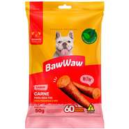 Bifinho Baw Waw para Cães Adultos Porte Pequeno Sabor Carne - 50 g