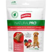 Biscoito Baw Waw Natural Pro para Cães Adultos Porte Grande e Médio - 400 g