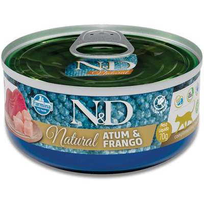 Ração Úmida Farmina N&D Natural Atum e Frango para Gatos Adultos