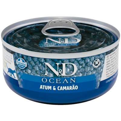 Ração Úmida Farmina N&D Ocean Atum & Camarão para Gatos Adultos