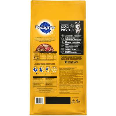 Ração Seca Pedigree High Protein Carne e Frango para Cães Adultos