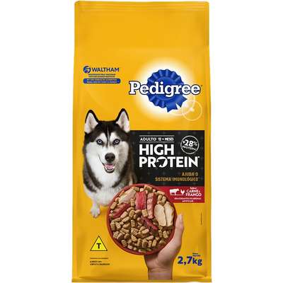 Ração Seca Pedigree High Protein Carne e Frango para Cães Adultos