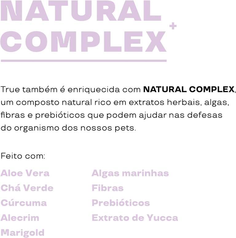 Ração Natural True para Cães Senior Raças Pequenas - 2,5Kg