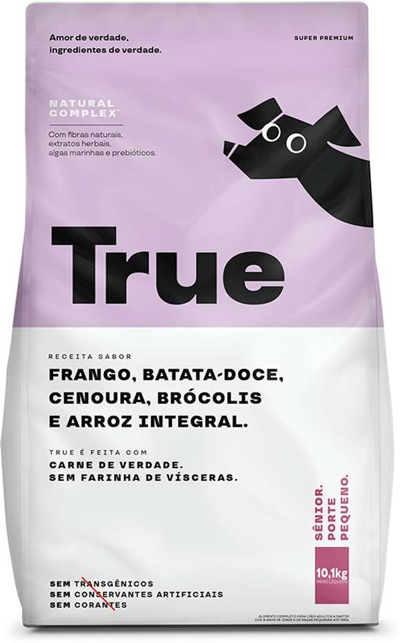 Ração Natural True para Cães Senior Raças Pequenas - 10,1Kg