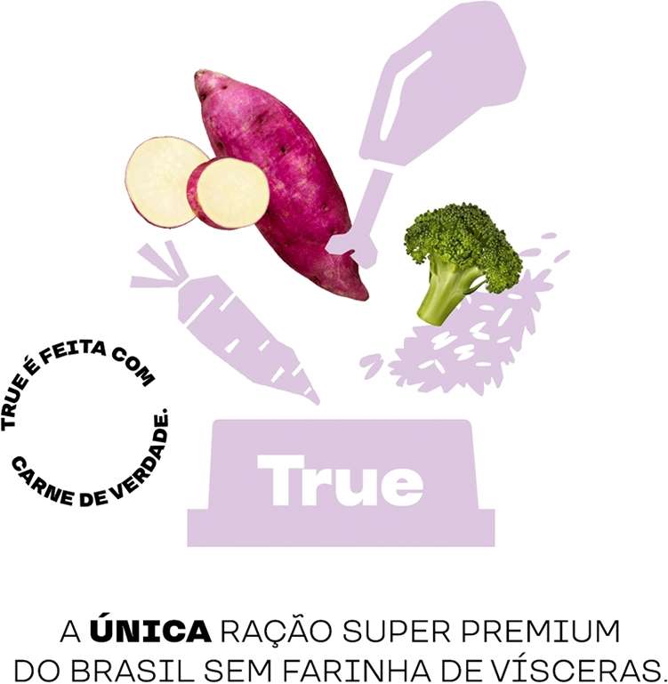 Ração Natural True para Cães Senior Raças Pequenas - 2,5Kg