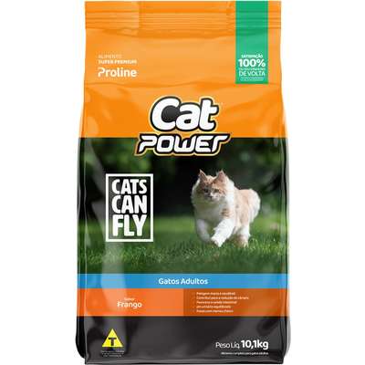 Ração Seca Cat Power Cats Can Fly Frango para Gatos Adultos