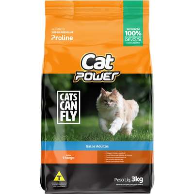 Ração Seca Cat Power Cats Can Fly Frango para Gatos Adultos