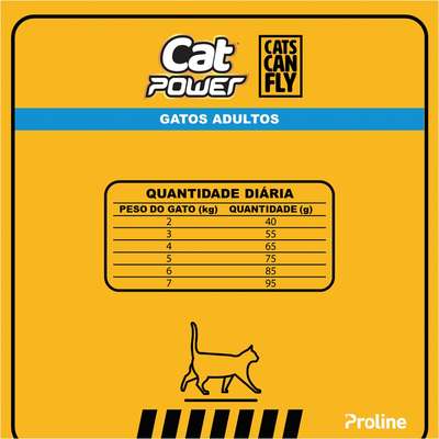 Ração Seca Cat Power Cats Can Fly Carne para Gatos Adultos