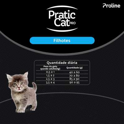 Ração Seca Pratic Cat Pro Carne e Frango para Gatos Filhotes