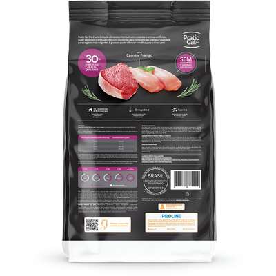 Ração Seca Pratic Cat Pro Carne e Frango para Gatos Filhotes