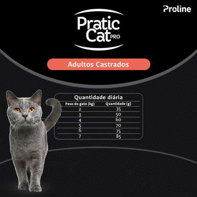 Ração Seca Pratic Cat Pro Carne e Frango para Gatos Adultos Cadastrados