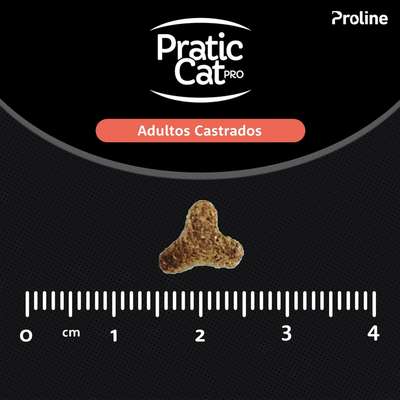 Ração Seca Pratic Cat Pro Carne e Frango para Gatos Adultos Cadastrados