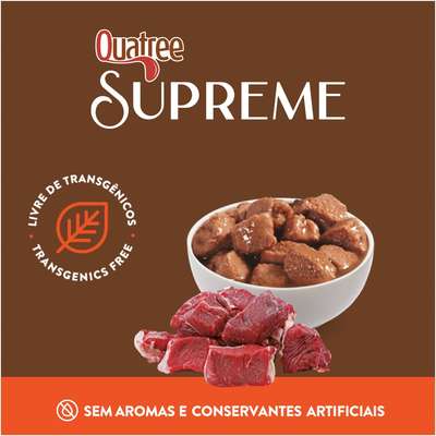 Ração Úmida Quatree Supreme Carne para Cães Adultos