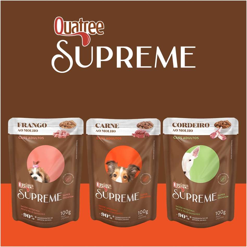 Ração Úmida Quatree Supreme Carne para Cães Adultos - 100 g