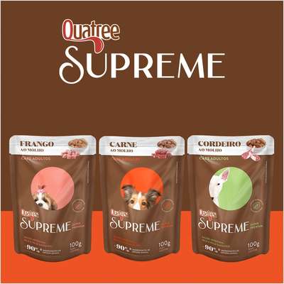 Ração Úmida Quatree Supreme Carne para Cães Adultos