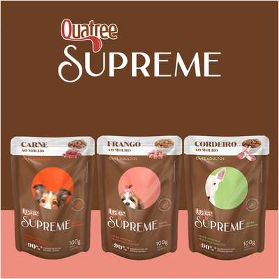 Ração Úmida Quatree Supreme Frango para Cães Adultos