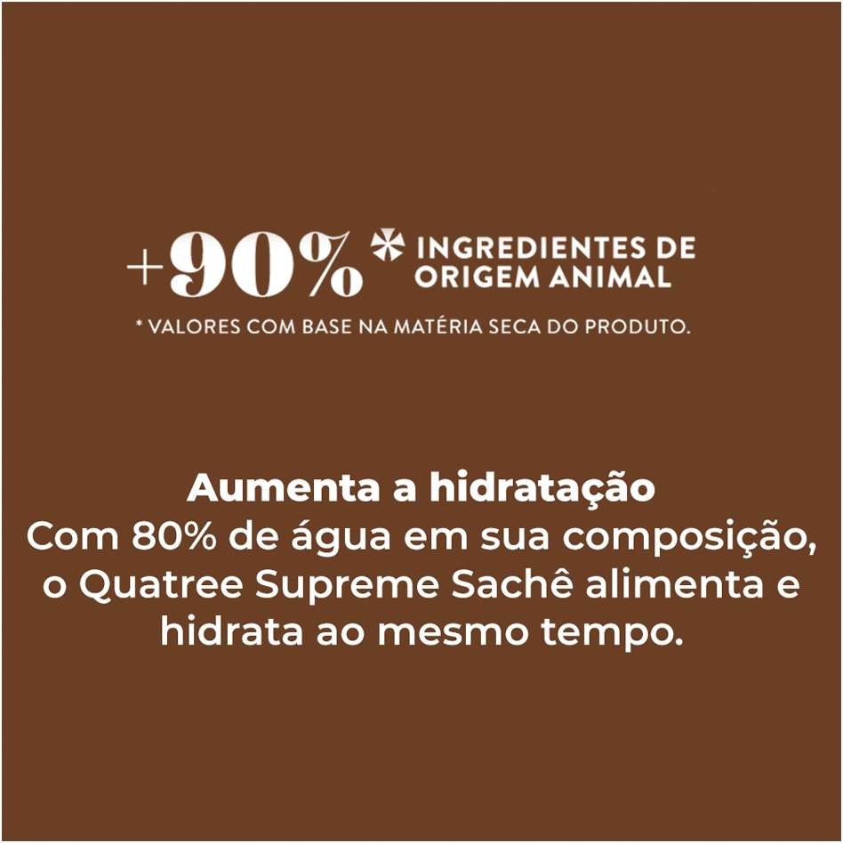 Ração Úmida Quatree Supreme Frango para Gatos Castrados - 85 g
