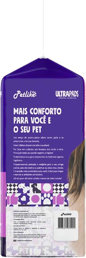Tapete Higiênico PetLike Ultra Pads Lavanda - 30 Unidades