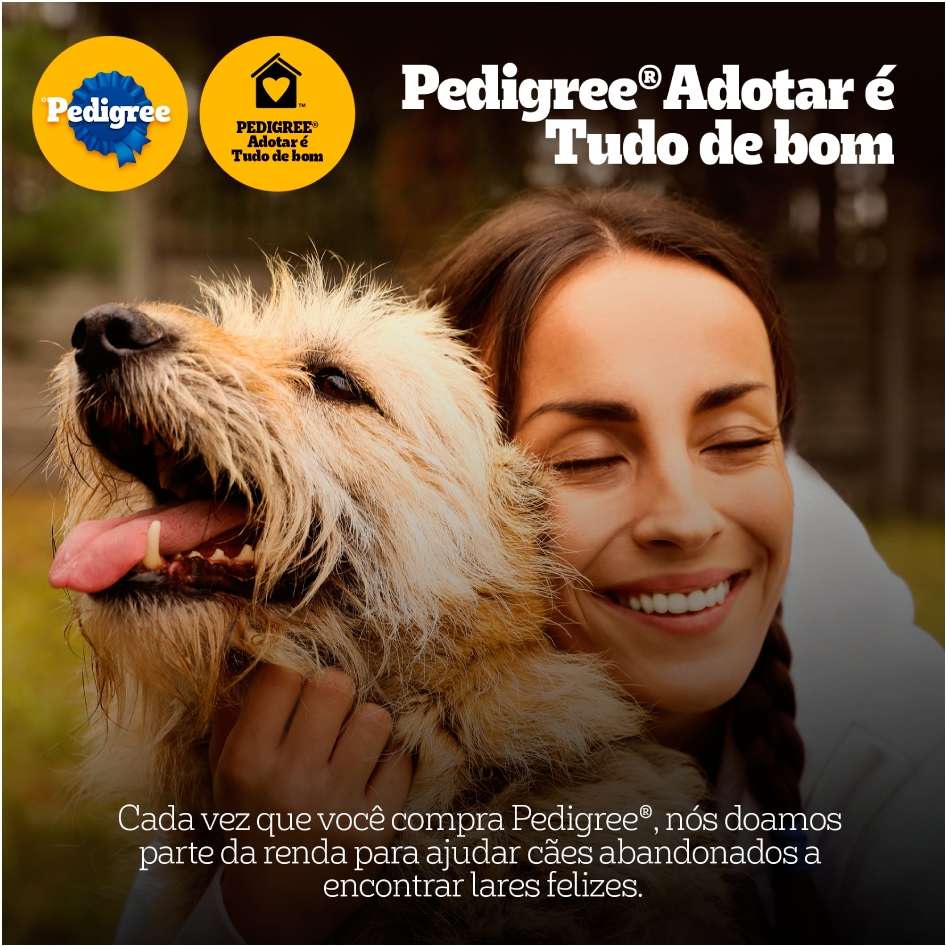 Ração Seca Pedigree Carne, Frango e Cereais para Cães Adultos Raças Médias e Grandes - 15Kg