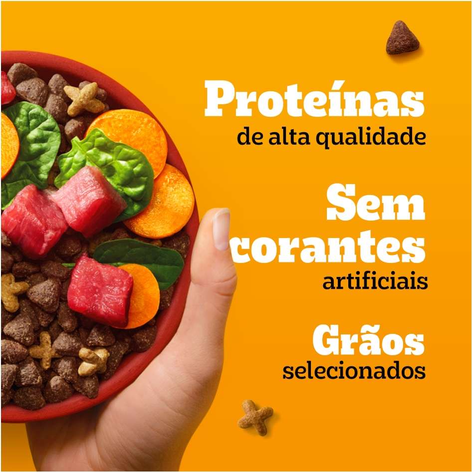 Ração Pedigree Carne e Vegetais Cães Adultos Raças Pequenas e Minis - 15Kg