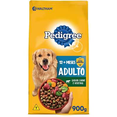 Ração Seca Pedigree Carne e Vegetais para Cães Adultos Raças Médias e Grandes
