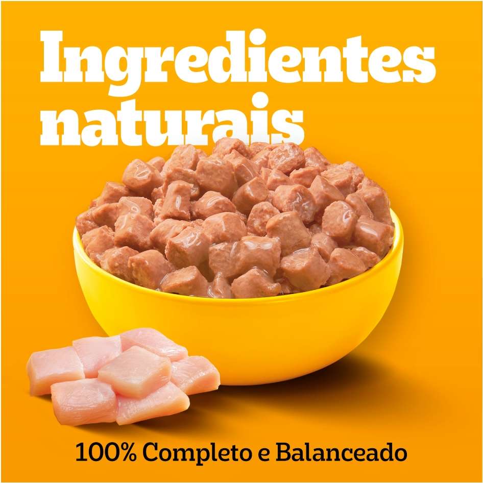 Ração Úmida Pedigree Sachê Frango ao Molho para Cães Filhotes - 100 g