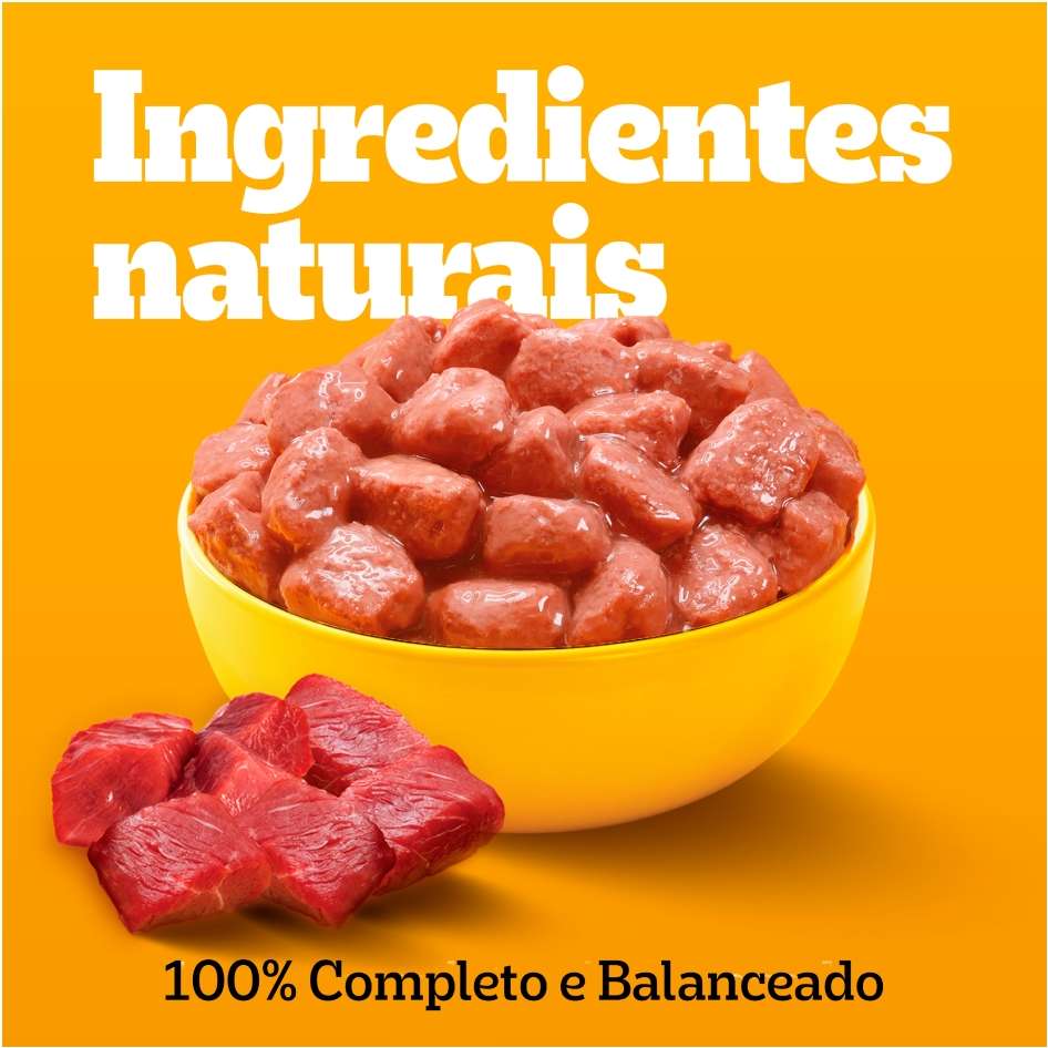 Ração Úmida Pedigree Sachê Cordeiro ao Molho para Cães Adultos de Raças Pequenas - 100 g