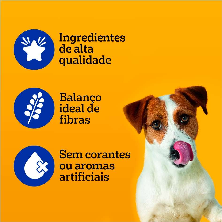Ração Úmida Pedigree Sachê Carne ao Molho Cães Adultos de Raças Pequenas - 100 g