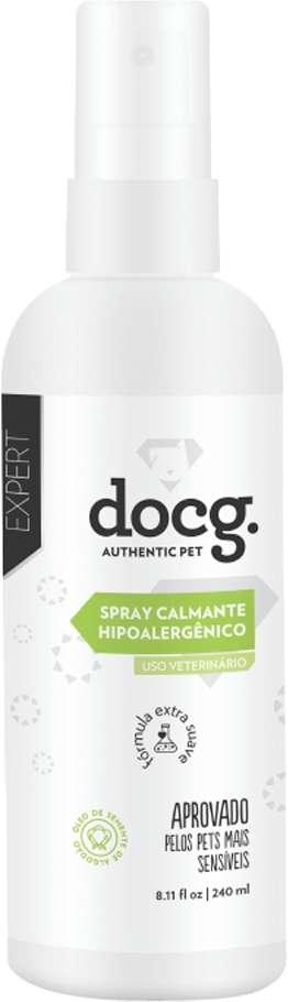 Spray Calmante docg. Hipoalergênico para Cães e Gatos - 240 mL