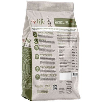 Ração Seca Quatree Life Frango e Arroz Cães Adultos Raças Médias e Grandes