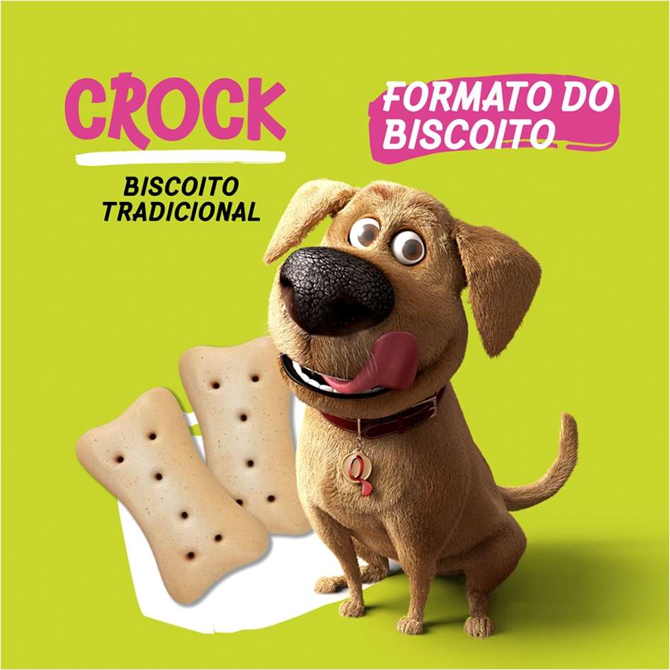 Kit Biscoito Quatree Snacks Crock Tradicional para Cães Adultos - 6 Unidades