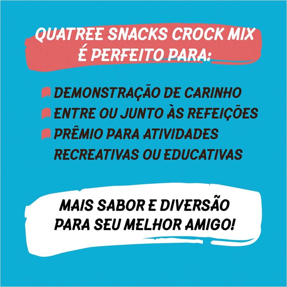 Biscoito Quatree Snacks Crock Mix para Cães Adultos - 400g