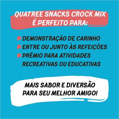 Biscoito Quatree Snacks Crock Mix para Cães Adultos