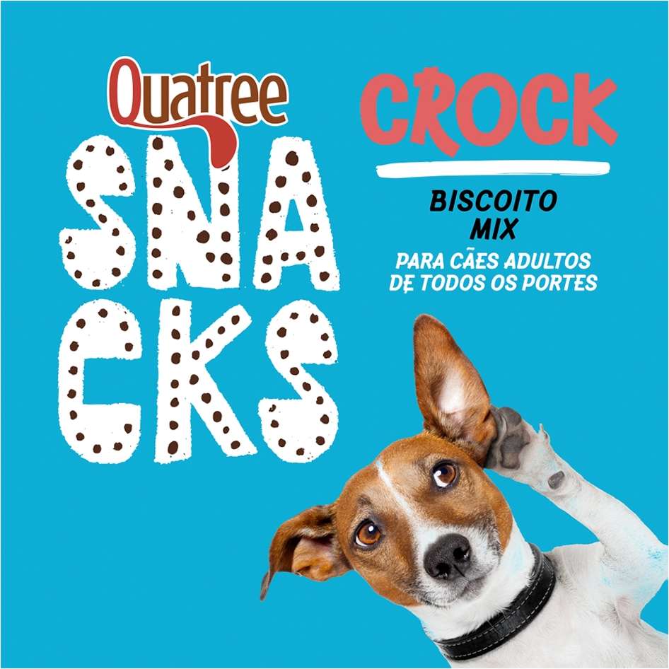Biscoito Quatree Snacks Crock Mix para Cães Adultos - 400g