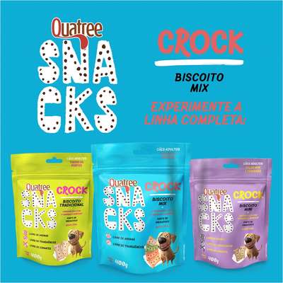 Biscoito Quatree Snacks Crock Mix para Cães Adultos