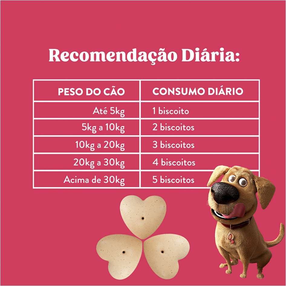 Biscoito Natural Quatree Snacks para Cães Adultos Sabor Frutas Vermelhas - 150g