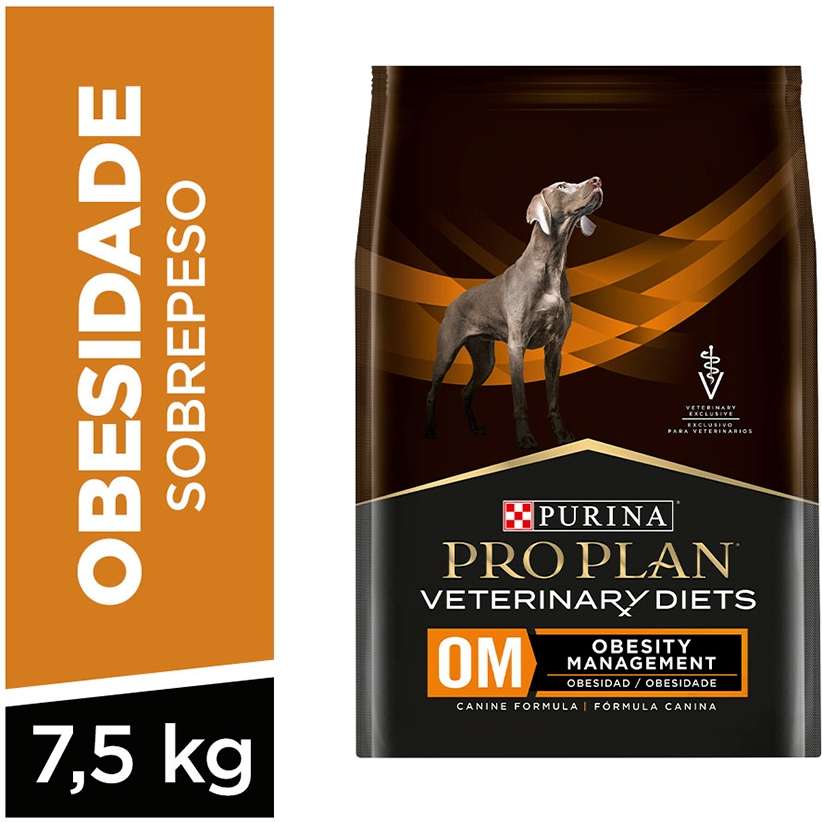 Ração Seca Nestlé Purina Pro Plan Veterinary Diets Obesity Management para Cães - 7,5Kg