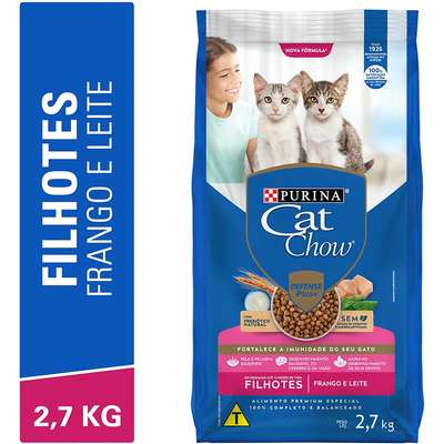 Ração Nestlé Purina Cat Chow Frango e Leite para Gatos Filhotes