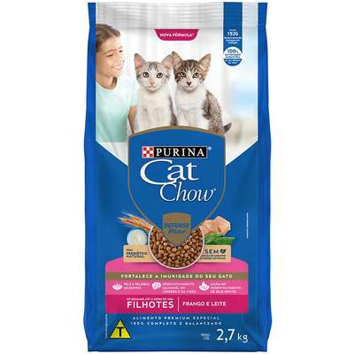 Ração Nestlé Purina Cat Chow Frango e Leite para Gatos Filhotes