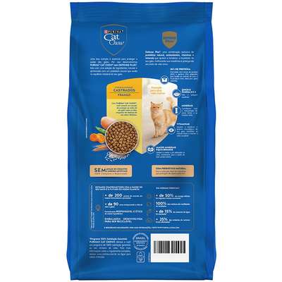 Ração Nestlé Purina Cat Chow Frango para Gatos Castrados