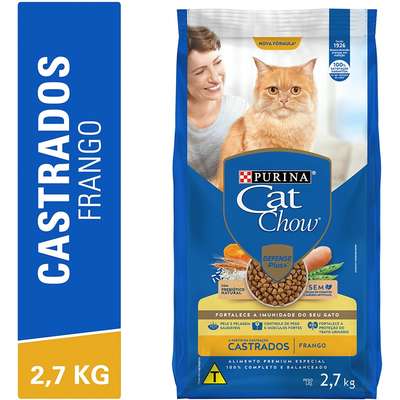 Ração Nestlé Purina Cat Chow Frango para Gatos Castrados