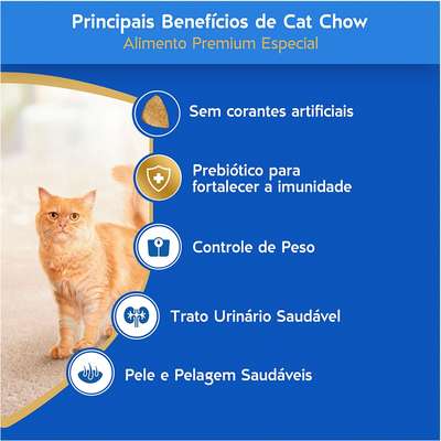 Ração Nestlé Purina Cat Chow Frango para Gatos Castrados