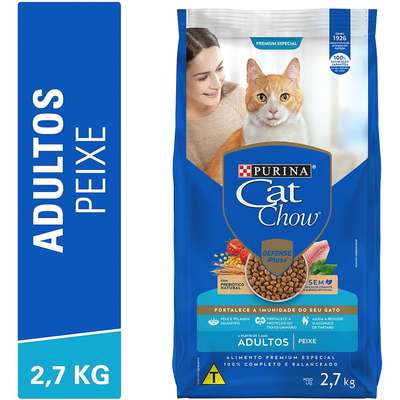 Ração Nestlé Purina Cat Chow Adultos Defense Plus Peixe